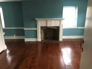 Wide Plank Pine Floor Restoration in Chester
